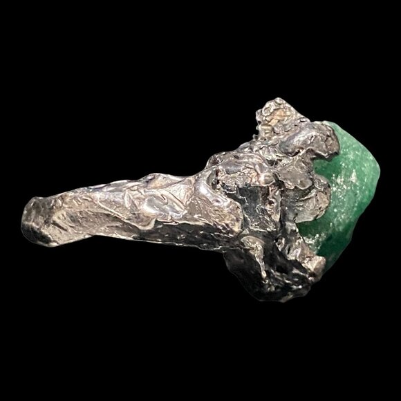 Ring Aventurine Size 7 Sterling Silver Rustic - Picture 8 of 16